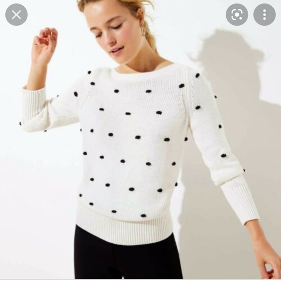 LOFT Sweaters - Loft polka dot sweater